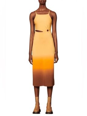 SANDRO Aja Cutout Ombré Midi Dress SIZE 40 MSRP $395 SK1